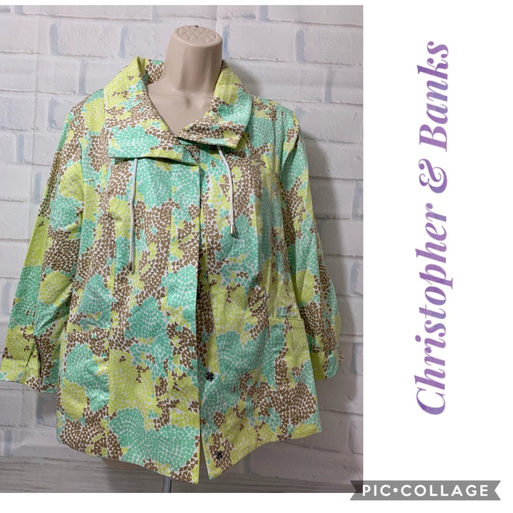 Christopher & Banks Floral Jacket
